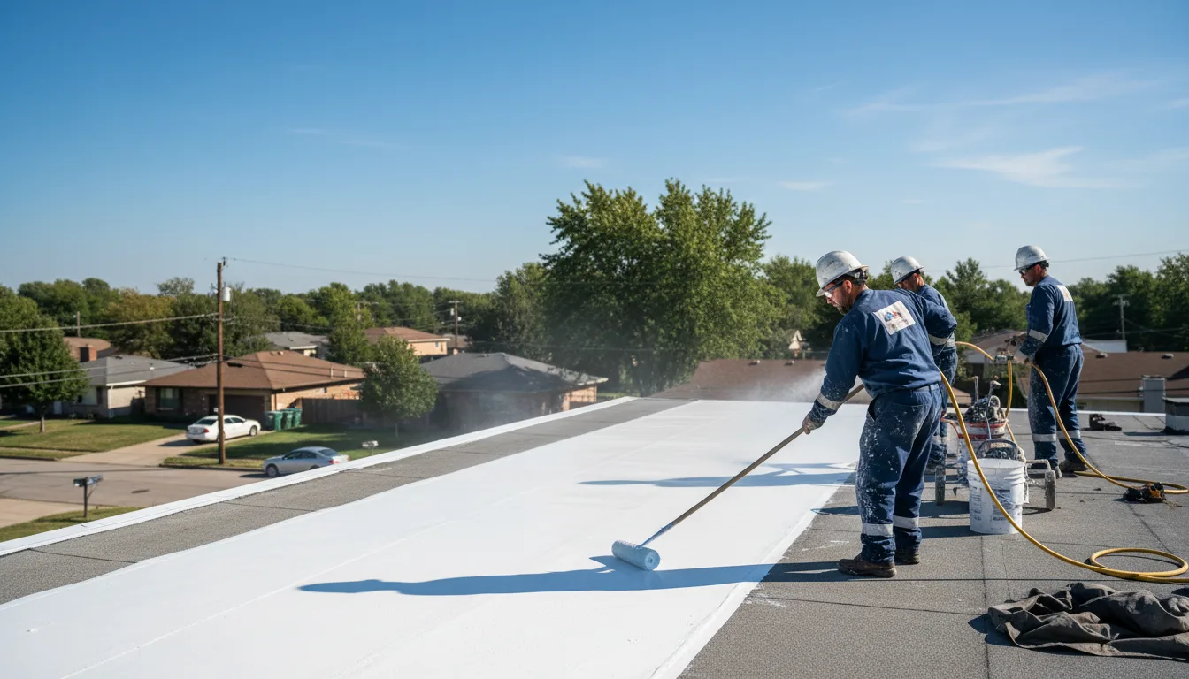 Commercial roof coating in Arma, KS near me